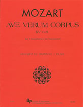 AVE VERUM CORPUS KV618 Trombone or Bassoon Quartet cover